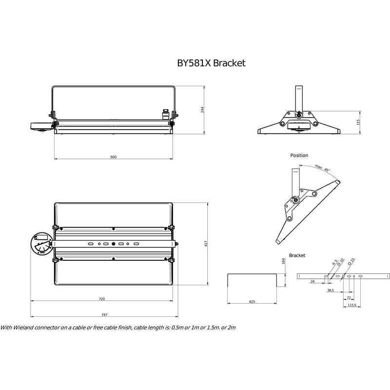 Philips Lighting - Hallen-Reflektorleuchte LED-Hallenleuchte BY581X 250 #59402900 4000K, SIA