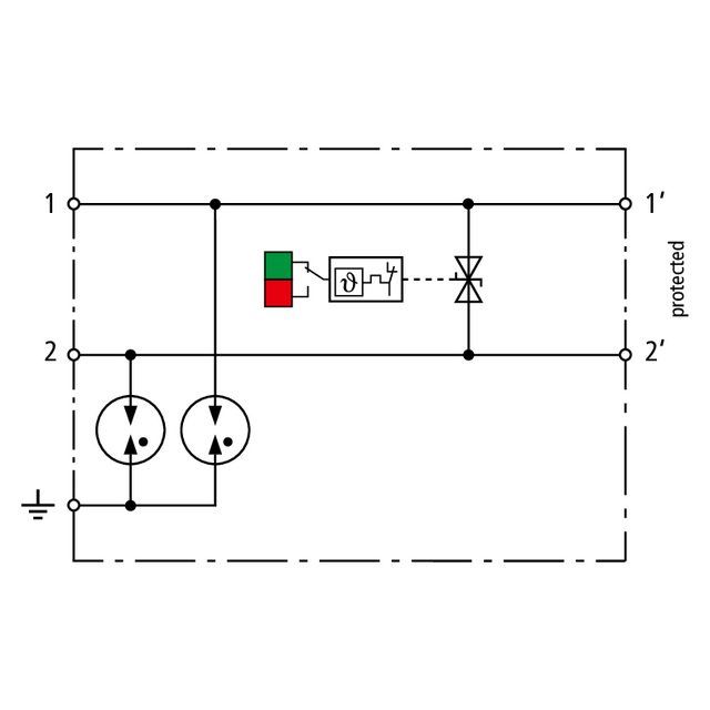 DEHN - Kombi-Ableiter für Informations-/MSR-Technik ÜS-Ableiter BCO CL2 BD HC10A 24