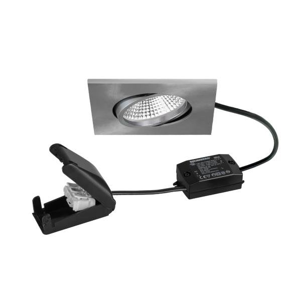 Brumberg Leuchten - Downlight/Strahler/Flutlicht LED-Einbaustrahler 230V 38488153AB 3000K, nickel