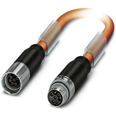 Phoenix Contact - Energiekabel < 1 kV, für ortsveränderlichen Einsatz Steckverbinder beidseitig K-5E-M17 M9/#1619319 kunststoffumspritzt − 2 Stück