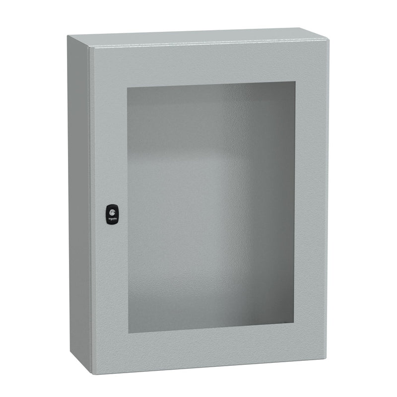 Schneider Electric - Gehäuse/Schaltschrank (leer) Wandschrank RAL 7035 NSYS3D8625T 800x600x250 Sichttür