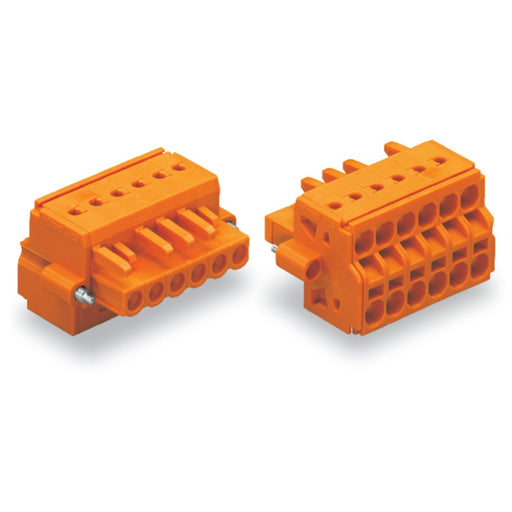 WAGO - Kabelsteckverbinder für Leiterplattensteckverbinder 2-Leiter-Federleiste 231-2312/107-000 CAGECLAMP,2,5mm²,or − 25 Stück