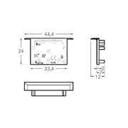 Brumberg Leuchten - Mechanisches Zubehör/Ersatzteile für Leuchten Endkappen-Set 53025080 (VE2) schwarz