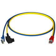 Homeway - Patchkabel Kupfer Y-Patchkabel HCAHNG-B2404-A005 LAN/TAE bl/ge 0,5m