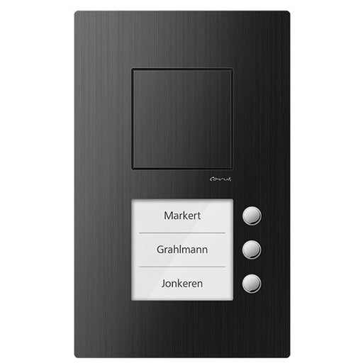 TCS Tür Control - Türstation für Türkommunikation Audio Außenstation sw CAE1003-0156 3Tasten 1reihCAE1003