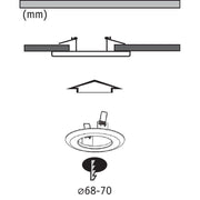 Paulmann - Mechanisches Zubehör/Ersatzteile für Leuchten Einbauadapter 924.99