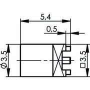 Telegärtner - Koax-Steckverbinder MMCX-Buchse für LTP AU 100025109 in SMT 50Ohm − 5 Stück