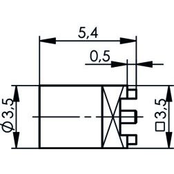 Telegärtner - Koax-Steckverbinder MMCX-Buchse für LTP AU 100025109 in SMT 50Ohm − 5 Stück