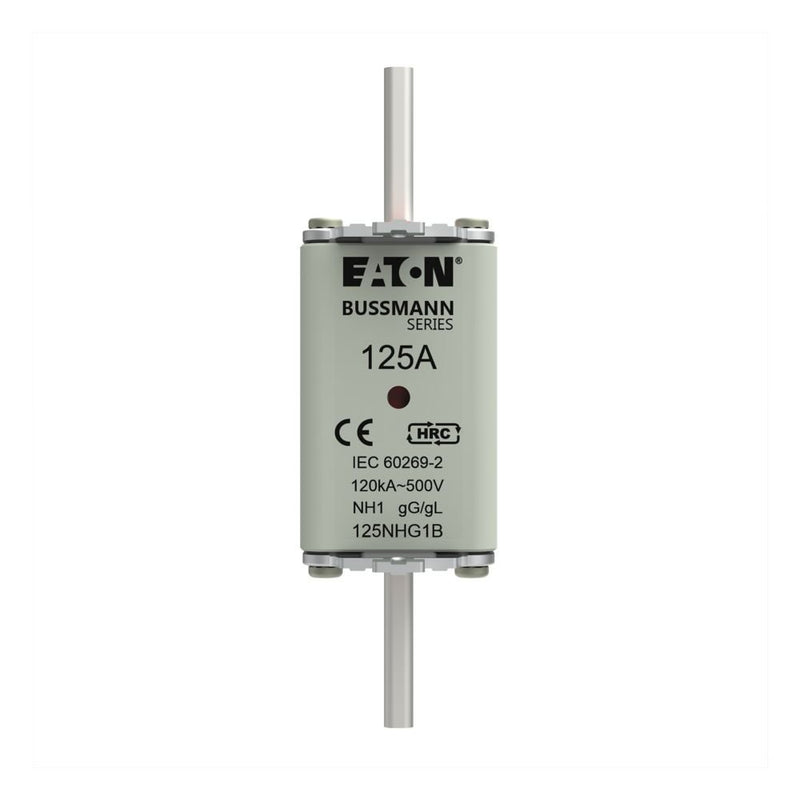 Eaton - Messersicherung Sicherungseinsatz Nieders. NH-SICHERU#125NHG1B 125A AC 500V 120kA − 3 Stück