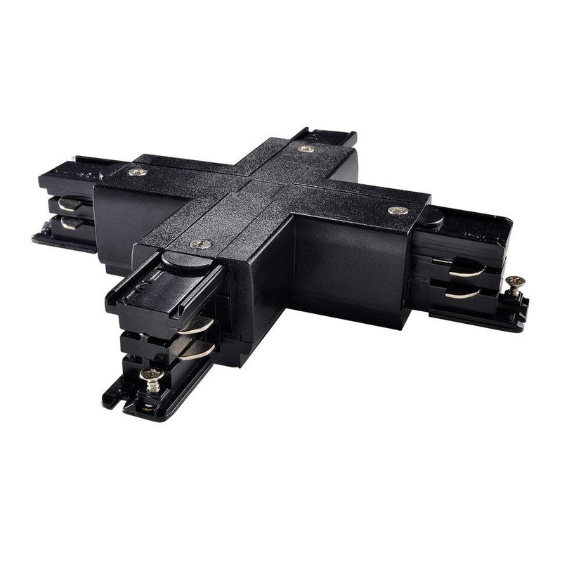 Abalight - Elektrisches Zubehör/Ersatzteile für Leuchten X-Verbinder TRACK-X-Verbinder-B schwarz