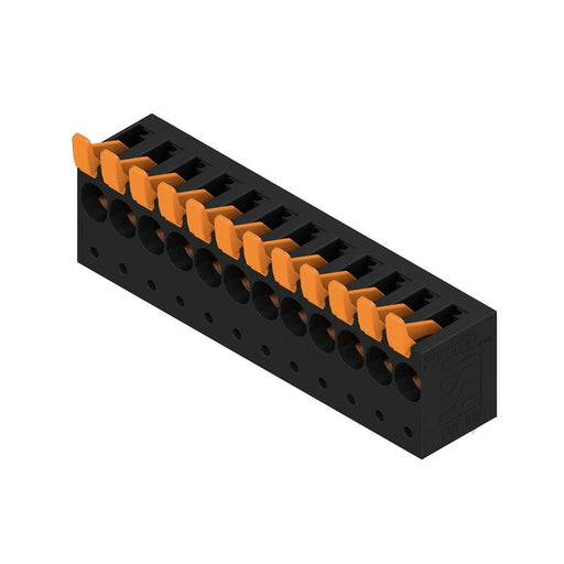 Weidmüller - Leiterplattenklemme Leiterplattenklemme LUF 10,0 #2453790000 12/90V 5,0SN BK BX − 10 Stück