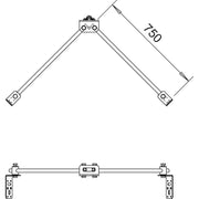 OBO Bettermann - Fangeinrichtung für Blitzschutz Iso-Combi-Set 101 VS-16 f.V-Befestigung