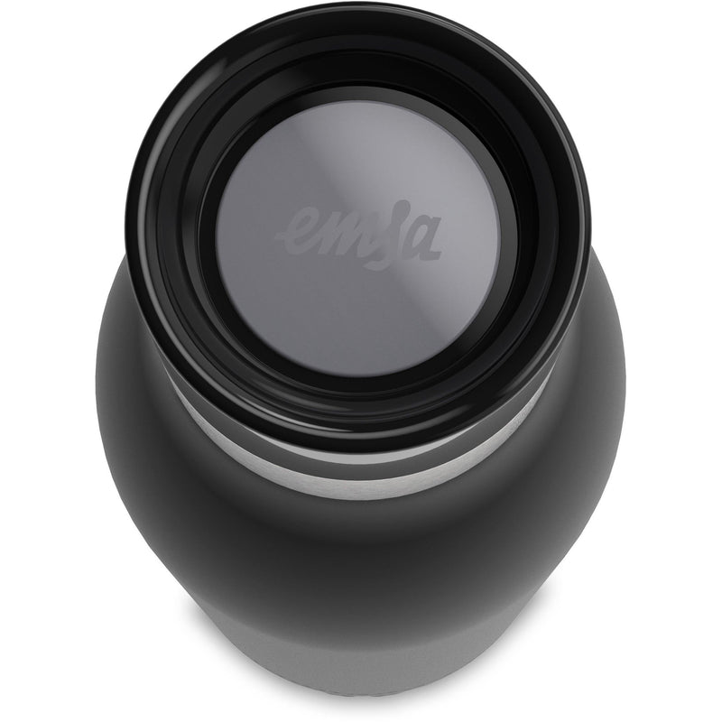 Emsa - Zubehör/Ersatzteile für Kleingeräte Trinkflasche BLUDROP basic sw 0,5L basic black