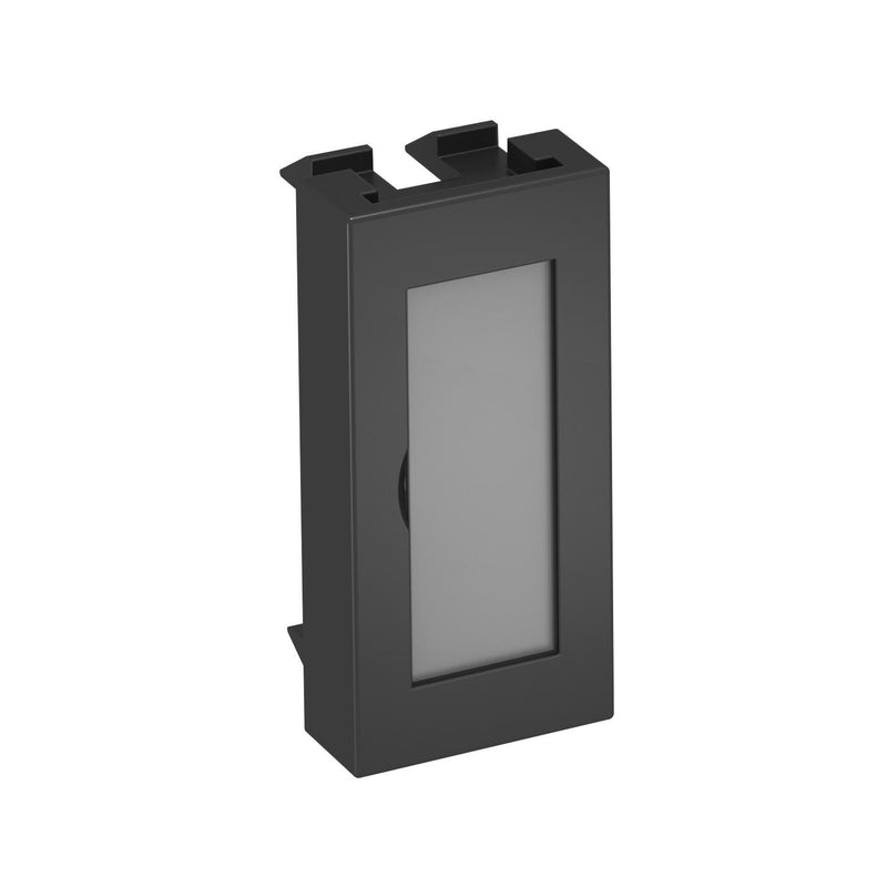 OBO Bettermann - Abdeckung/Bedienelement für Installationsschalterprogramme Blinddeckel 1/2 Modul ADP-BF SWGR0.5 m. Beschriftungsfeld