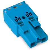 WAGO - Steckverbinder für steckbare Gebäudeinstallation Stecker 2-polig 770-1112 Kod. I,blau − 100 Stück