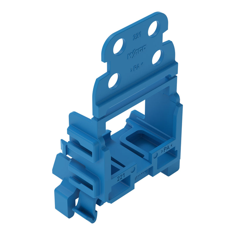 WAGO - Zubehör/Ersatzteile für Klemmen Befestigungsadapter 221-549/000-006 4qmm, blau − 10 Stück