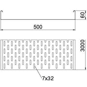 OBO Bettermann - Kabelrinne MKS 650 FS 60x500mm − 3 Meter