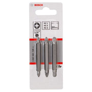 Bosch - Bit-Set Doppelklingenbit-Set, 2607001749 3-teilig PZ1 PZ1 PZ2