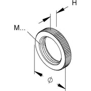 HKL - Ringmutter Kordelmutter ms 345M − 100 Stück