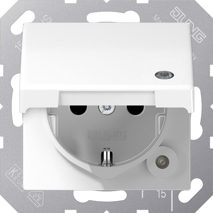 Jung - Steckdose SCHUKO-Steckdose 16 A 250V AS 1520 BFKLKO WW m.Berührungsschutz