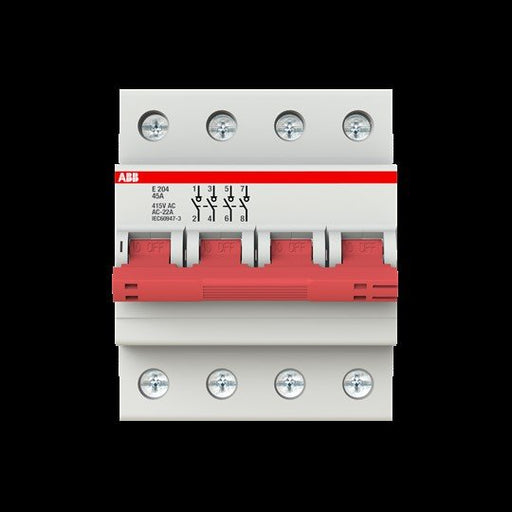 ABB Stotz S&J - Schalter für Reiheneinbau Trennschalter E204/45G Schaltgriff grau