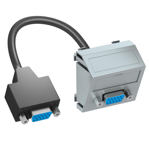 OBO Bettermann - Einsatz/Abdeckung für Kommunikationstechnik Multimediaträger VGA MTS-VGA F AL1 45x45mm alu lackiert