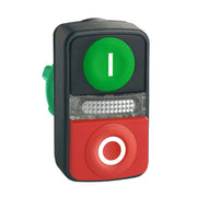 Schneider Electric - Frontelement für Drucktaster Doppeldrucktaster ZB5AW7L3741 3-fach, d22mm