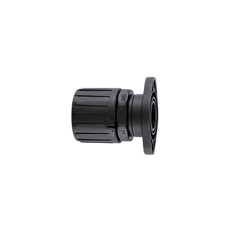 HellermannTyton - Kunststoff-Wellschlauch-Verschraubung Kunststoffverschraubung HG42-SFL-PA66-BK (2) schwarz − 2 Stück