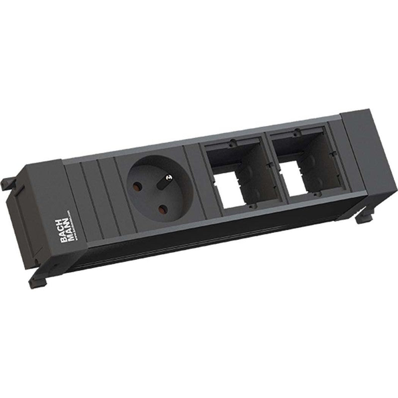 Bachmann - Mehrfachsteckdose Steckdoseneinheit 916.063 3-fach schwarz