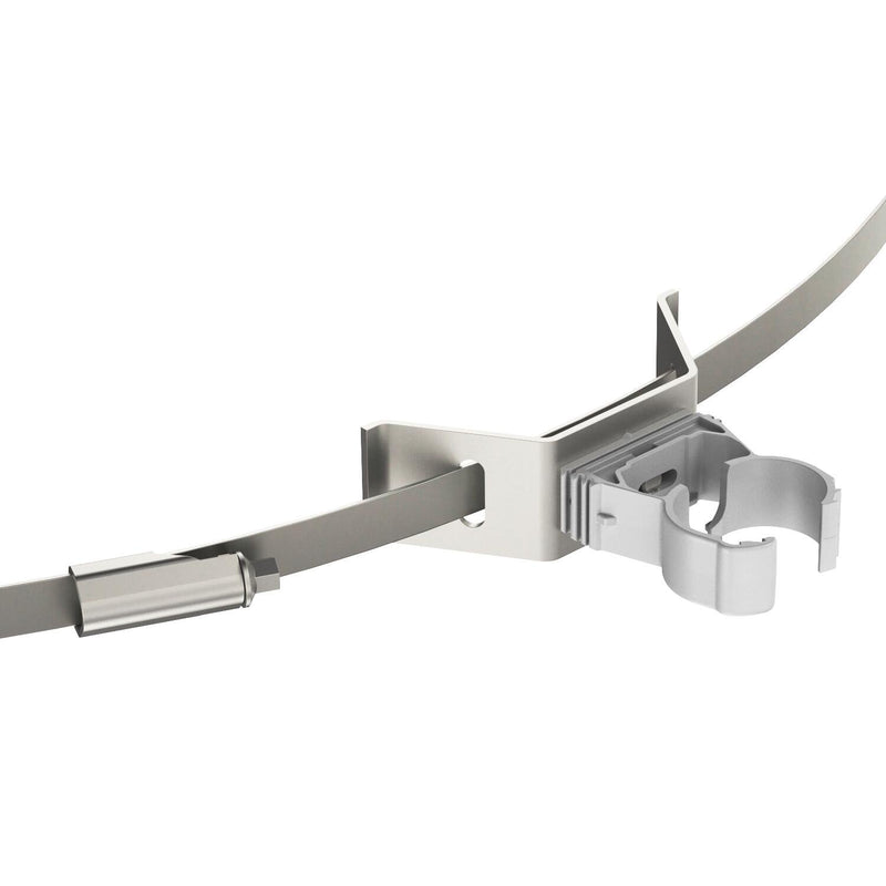 OBO Bettermann - Leitungshalter für Blitzschutz Leitungshalter isCon HS 26 PA D=26mm − 10 Stück
