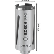 Bosch - Bohrkrone PRO Trockenbohrkrone, 68 x 2608587322 150 mm, G 1/2 Zoll