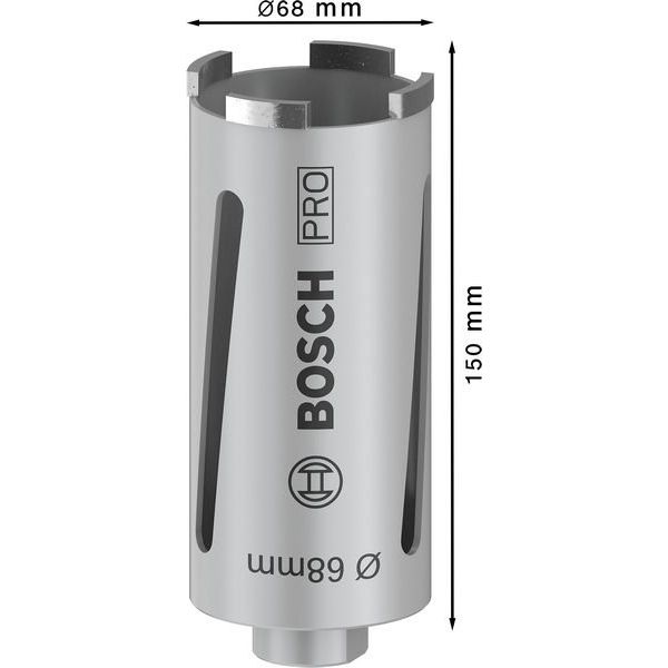 Bosch - Bohrkrone PRO Trockenbohrkrone, 68 x 2608587322 150 mm, G 1/2 Zoll