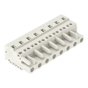 WAGO - Kabelsteckverbinder für Leiterplattensteckverbinder 1-Leiter-Federleiste 721-208/026-000 CAGECLAMP 2,5mm²,lgr − 25 Stück