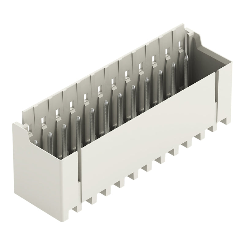WAGO - Leiterplattensteckverbinder THR-Stiftleiste Lötstift 2091-1412/200-000 1,0mm,gerade,lgr − 100 Stück