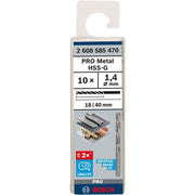 Bosch - Bohrer PRO Metal HSS-G 2608585470 Spiralbohrer 1,4 x