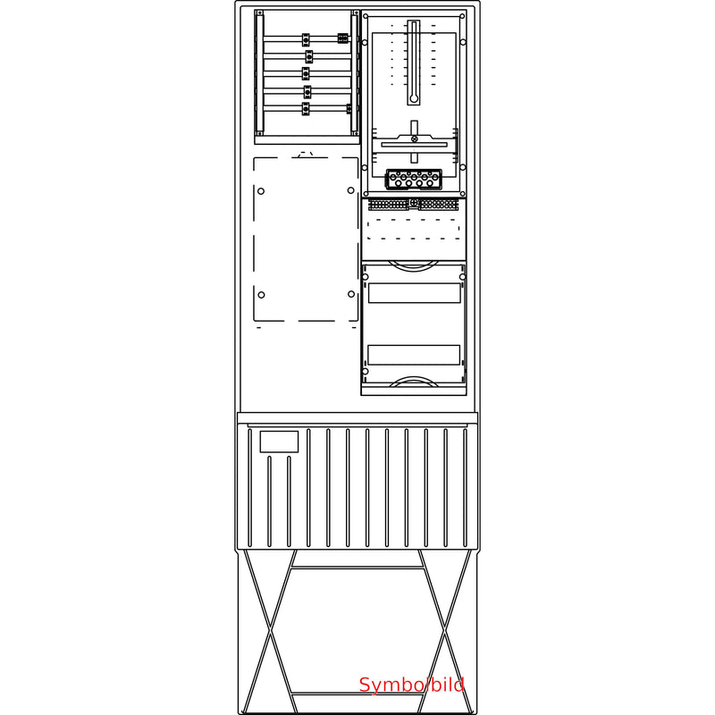 Elsta Mosdorfer - Zähler-Komplettschrank Zähleranschlusssäule ZS321.N2.24 A320 N2 1Z 3.HZ 24TE