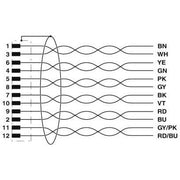 Phoenix Contact - Konfektioniertes Sensor-Aktor-Kabel Sensor-/Aktor-Kabel SAC-12P-MS/1#1430077
