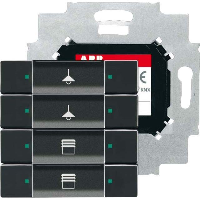 Busch-Jaeger - Bussystem-Tastsensor Bedienelement 4-fach 6127/01-81-500 anthrazit