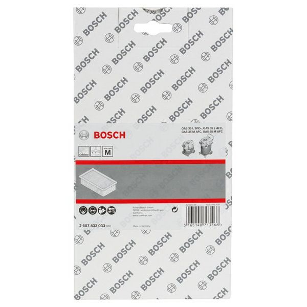 Bosch - Zubehör/Ersatzteile für Bodenpflege Zellulose-Flachfaltenfilte 2607432033 r
