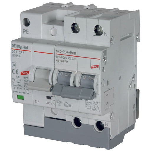 DEHN - Überspannungsableiter für Energietechnik/Stromversorgung Schutzeinrichtungen SPD+POP 2 255 C32 für Überspannungen