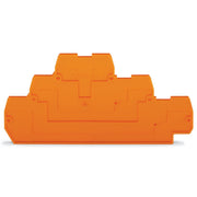 WAGO - Abschluss- und Zwischenplatte für Reihenklemme Abschlußplatte 870-569 2mm orange − 25 Stück