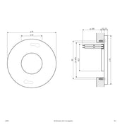 EVN Lichttechnik - Decken-/Wandleuchte LED Einbauleuchte LR 0601 12VDC 0,6W cw