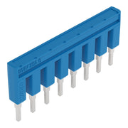WAGO - Querverbinder/Brücker für Reihenklemme Brücker 8-fach 2002-408/000-006 8-fach,isoliert,blau − 25 Stück