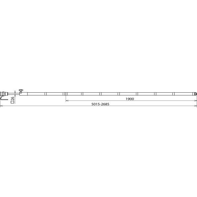DEHN - Betätigungsstange Teleskop-Erdungsstange ESTC SQL H RW 5000 L 2685-5015mm