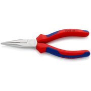 Knipex - Flachzange Flachrundzange 25 05 160 mit Schneide, 160mm