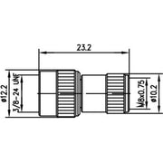 Telegärtner - Koax-Kupplung Adapter M/FME (M-M) 100024366 − 5 Stück
