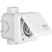 Berker - CEE-Steckdose (IEC 60309) CEE-Steckdose 5-polig Up 568001 16A m.Klappdeckel