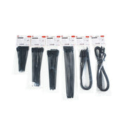 HellermannTyton - Kabelbinder Lösbarer Softbinder SRT88028-TPU-BK − 180 Stück
