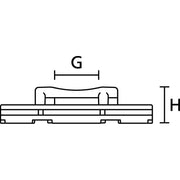 HellermannTyton - Befestigungssockel und -element für Kabelbinder Pastensockel 151-03196(100) − 100 Stück
