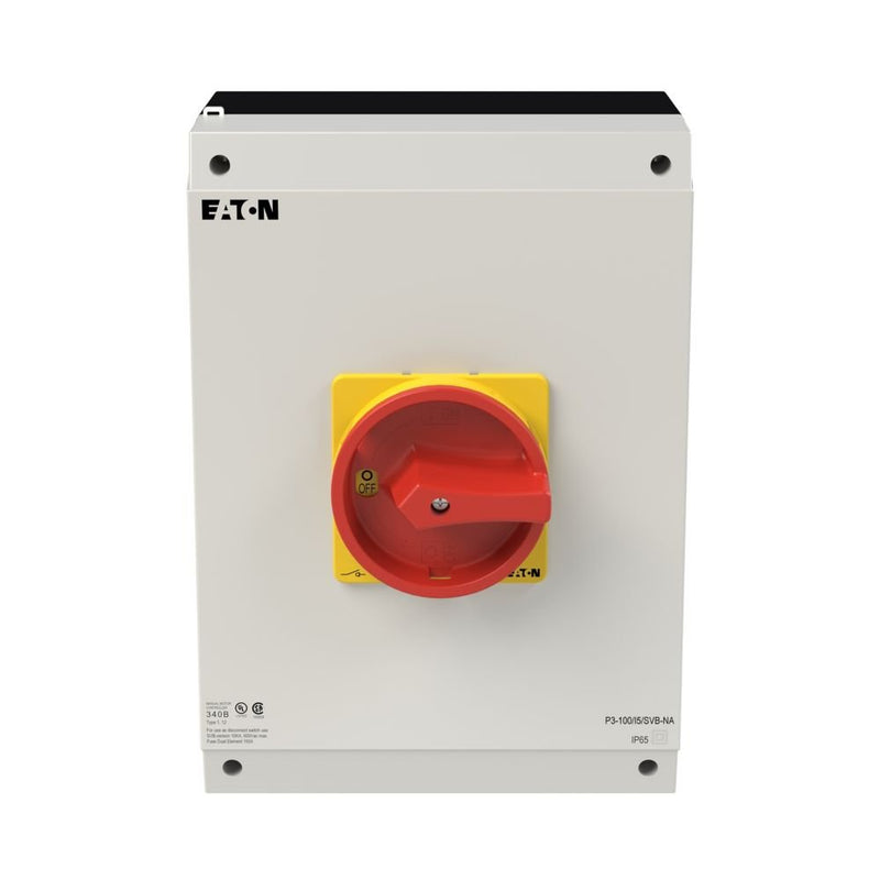 Eaton - Lasttrennschalter Hauptschalter 3polig 100A P3-100/I5/SVB-NA Aufbau Not-Aus